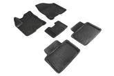 3D EVA коврики в салон черные Seintex ромб для Lada Vesta (2015-2024)